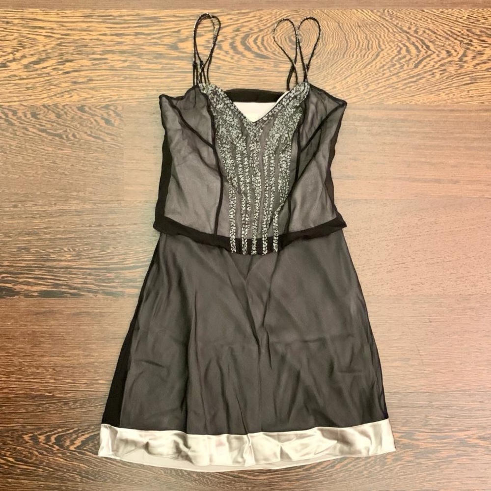 Karen Millen Silk Flapper Gatsby Camisole Dress
